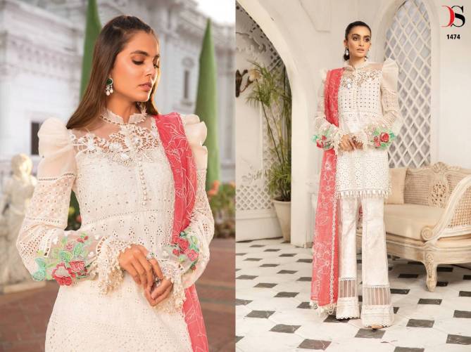 Deepsy Maria B Lawn 22 Vol 2 New Festive Wear Cotton Heavy Embroidery Pakistani Suits Collection